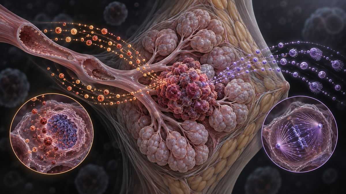 Original medical illustration for: A Patient's Guide to Dose-Dense AC-T Chemotherapy for Breast Cancer (The DD AC-T Protocol)