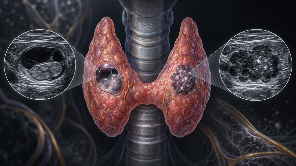 Original medical illustration for: A Patient's Guide to the ACR TI-RADS: How Doctors Decide Which Thyroid Nodules Need Biopsy