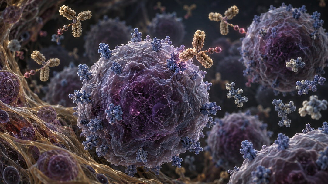 Original medical illustration for: Adding Polatuzumab Vedotin to R-GemOx Extends Survival in Relapsed or Refractory Diffuse Large B-Cell Lymphoma: Results of the Phase III POLARGO Trial