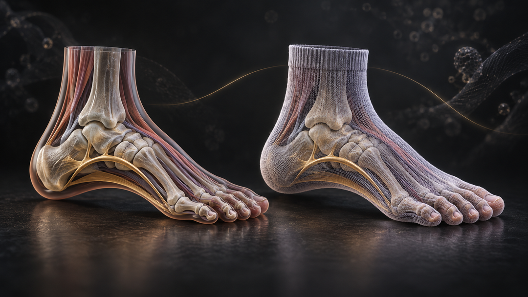 Original medical illustration for: Barefoot vs. Socks for Kids: What a Foot-Development Researcher Wants Parents to Know