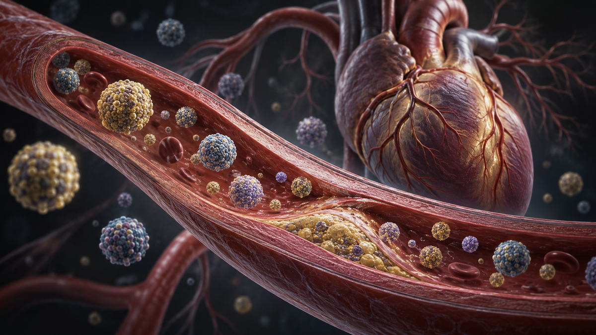 Original medical illustration for: Beyond Good and Bad: The Real Story of Cholesterol and Your Heart Health