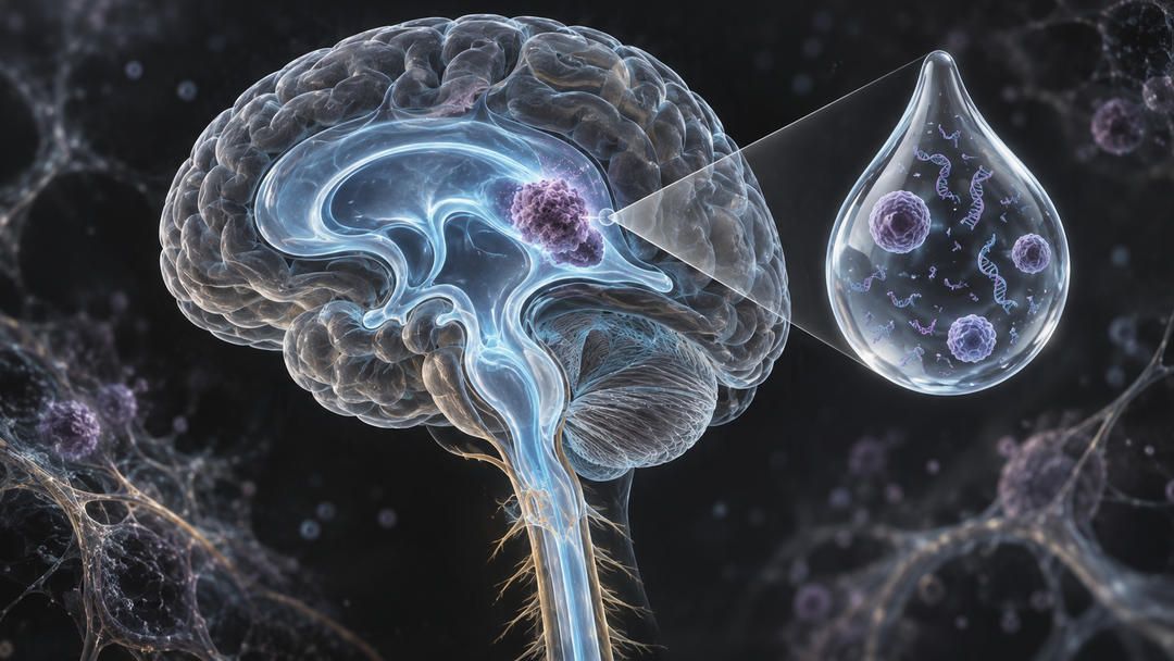 Original medical illustration for: Cerebrospinal Fluid Testing for Childhood Brain Tumors: What Patients and Families Need to Know