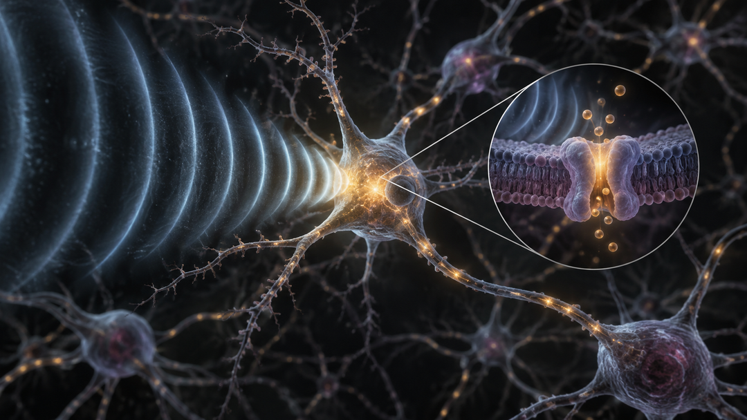 Original medical illustration for: Could Sound Waves One Day Control Brain Activity? A New Study Brings Ultrasound Therapy Closer to Reality