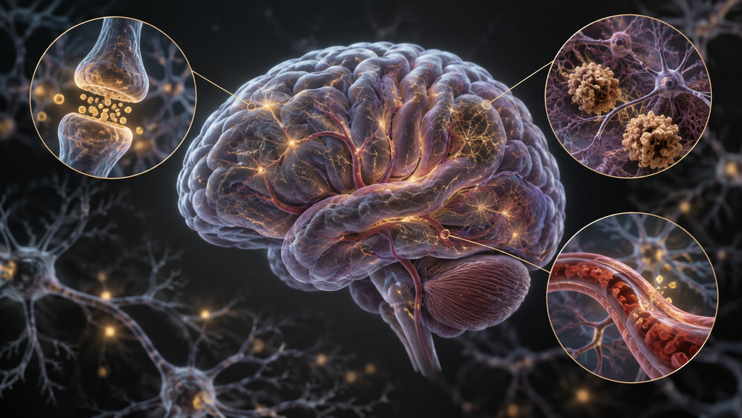 Original medical illustration for: Could Viagra Help Prevent Dementia? A Deep Dive into the Research and What It Means for Your Health