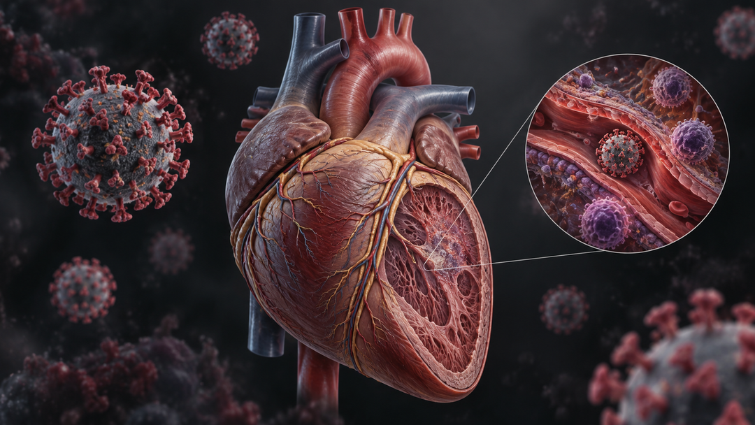 Original medical illustration for: COVID-19 and Heart Disease: How the SARS-CoV-2 Virus Affects Your Cardiovascular System