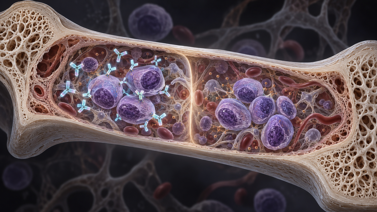 Original medical illustration for: Daratumumab versus Active Monitoring for High-Risk Smoldering Multiple Myeloma: What the AQUILA Trial Found