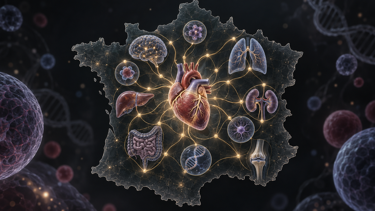 Original medical illustration for: France's Healthcare Excellence: A Patient's Guide to Innovation, Research, and Universal Care