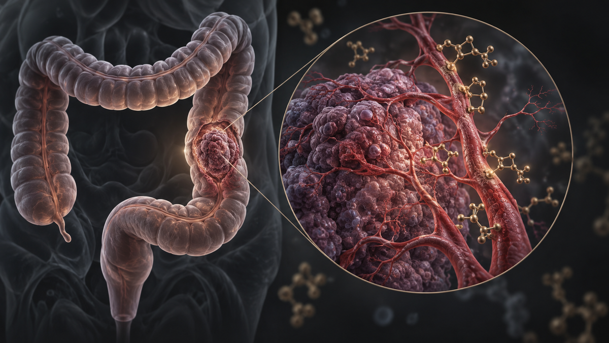 Original medical illustration for: Fruquintinib for Colorectal Cancer: What the Latest Evidence Shows About Survival and Side Effects