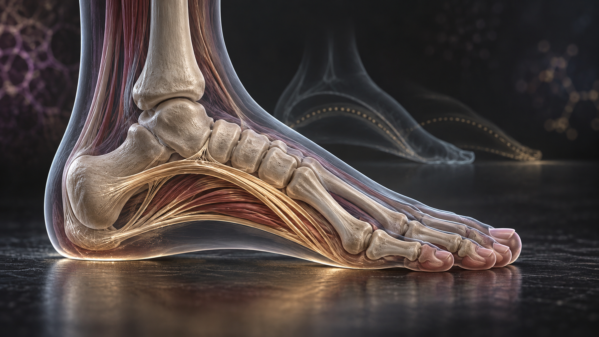 Original medical illustration for: Growing Up Barefoot: How Going Shoeless in Childhood Shapes Foot and Arch Development