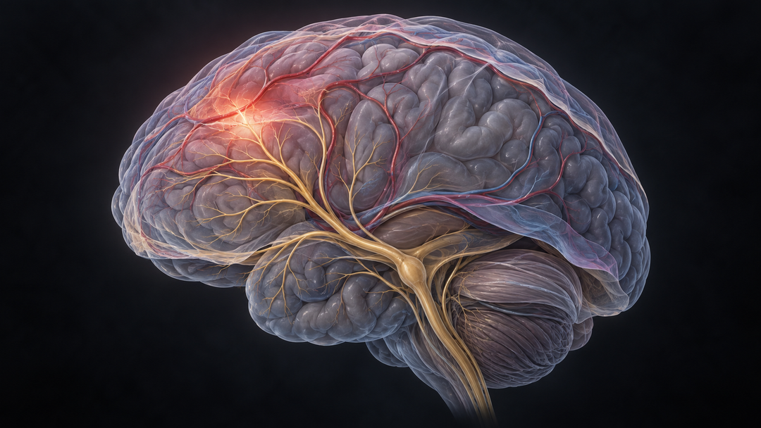 Original medical illustration for: Headaches: Why You Get Them and What You Can Do About Them