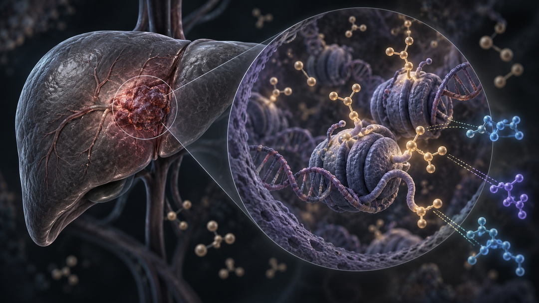 Original medical illustration for: How a Chemical "Tag" Called Lactylation Makes Liver Cancer Resist Treatment — and the New Strategies Scientists Are Testing to Stop It