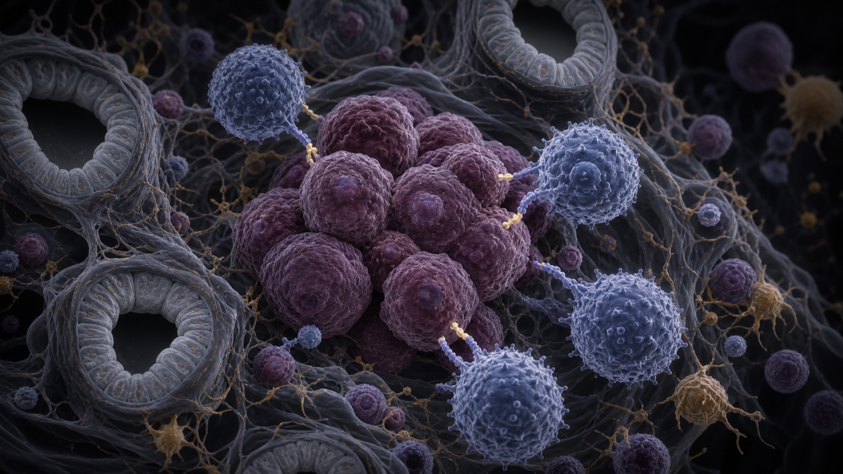 Original medical illustration for: Immunotherapy for Breast Cancer: Current Treatments and Future Directions