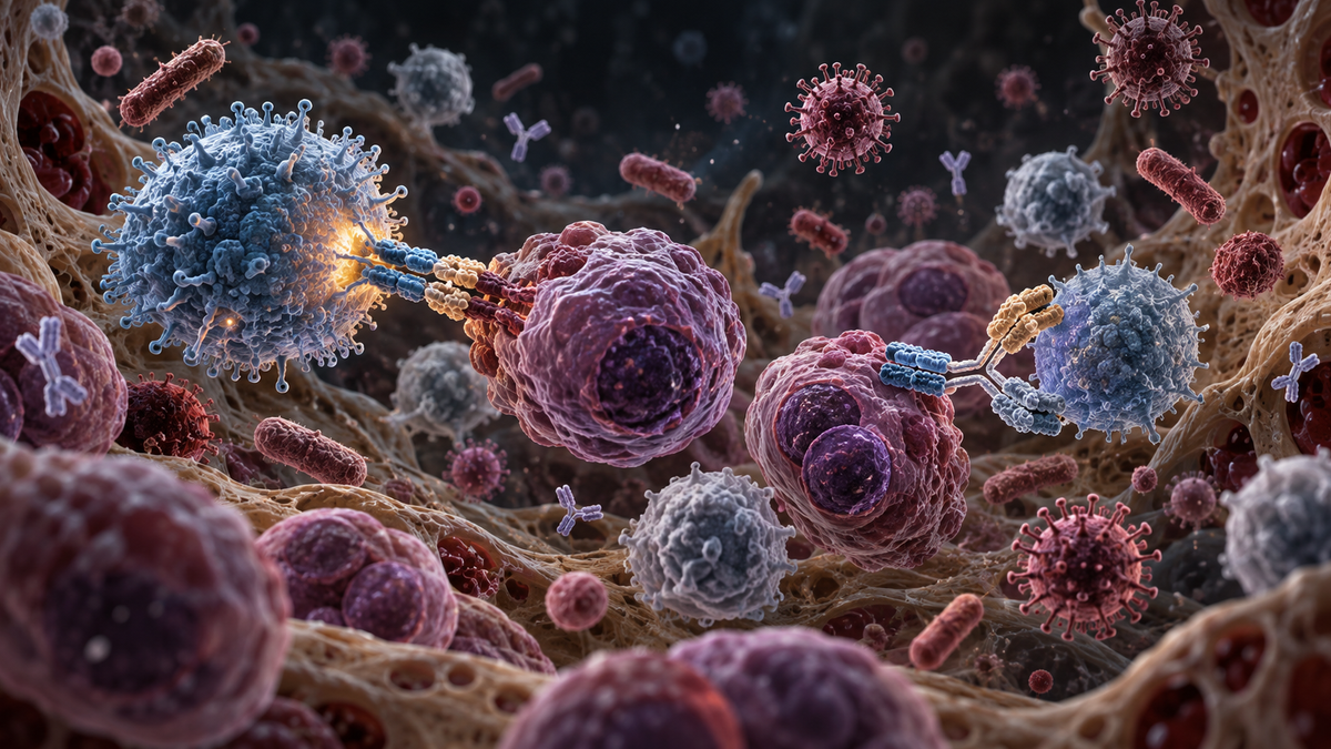 Original medical illustration for: Infections After CAR-T Cell Therapy and Bispecific Antibodies in Multiple Myeloma: What Patients Need to Know