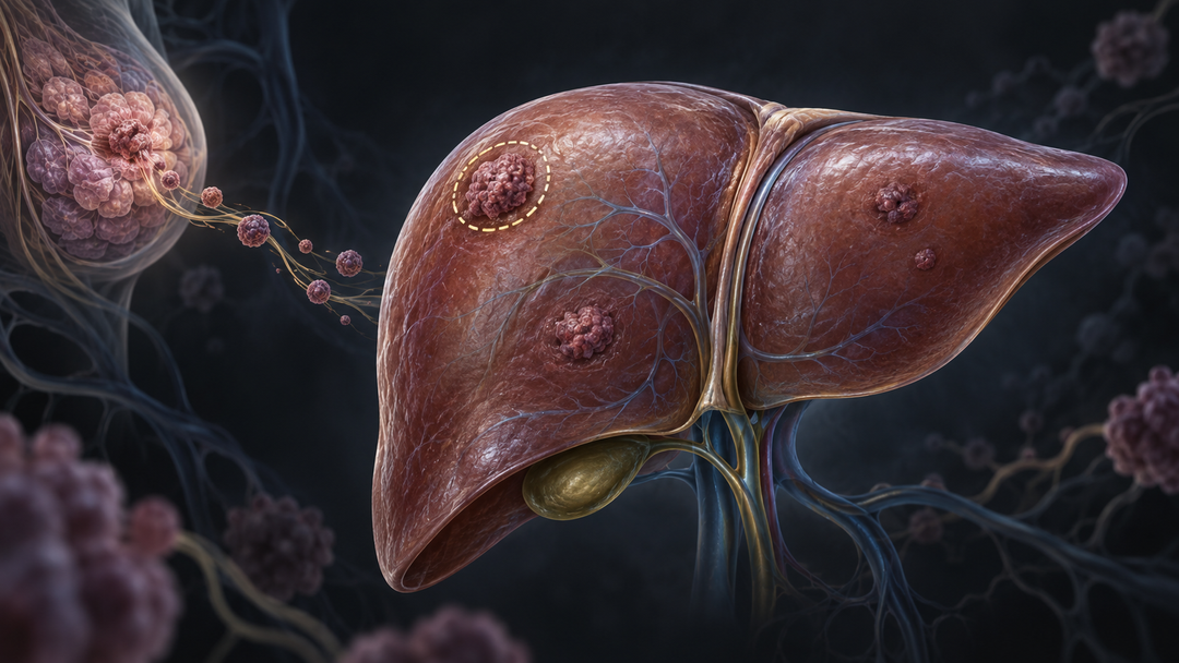 Original medical illustration for: Liver Surgery for Breast Cancer That Has Spread to the Liver: What the Evidence Really Shows
