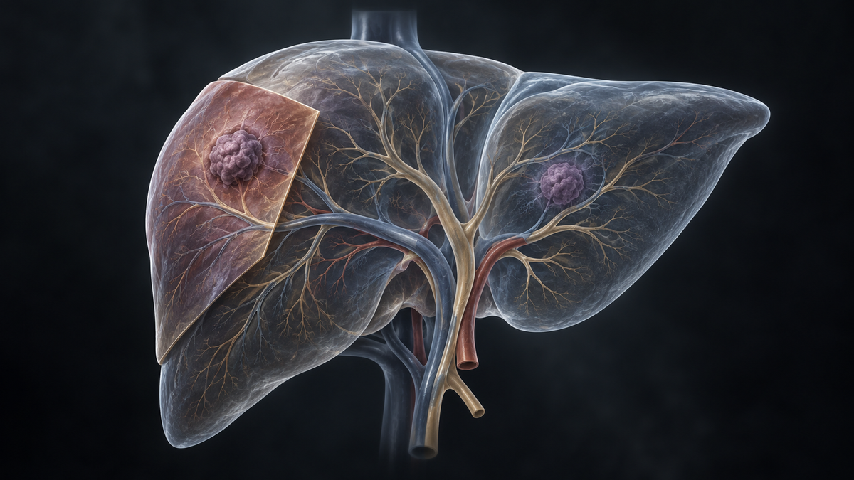 Original medical illustration for: Liver Surgery for Breast Cancer That Has Spread to the Liver: What the Latest Research Shows