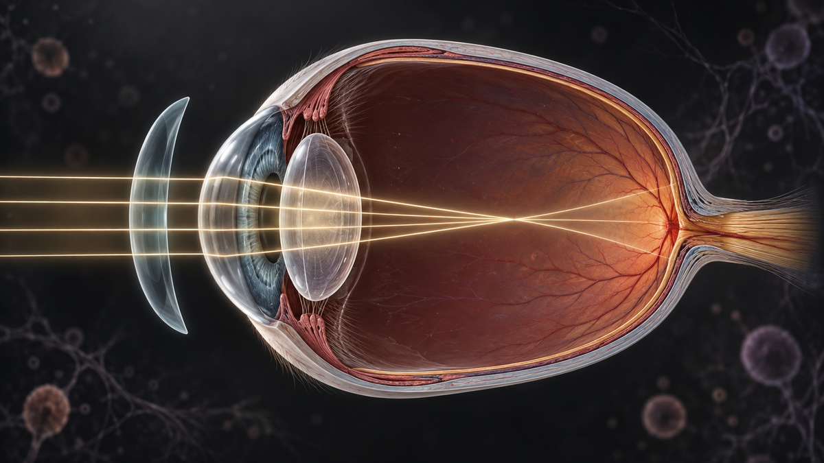 Original medical illustration for: Myopia in Children: Why It's Increasing and Proven Ways to Slow Its Progression