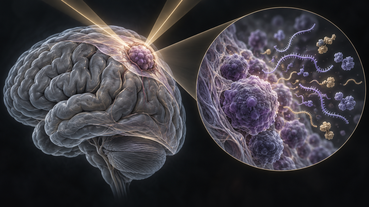 Original medical illustration for: New Gene Expression Test Predicts Meningioma Outcomes and Radiotherapy Responses Better Than Current Methods