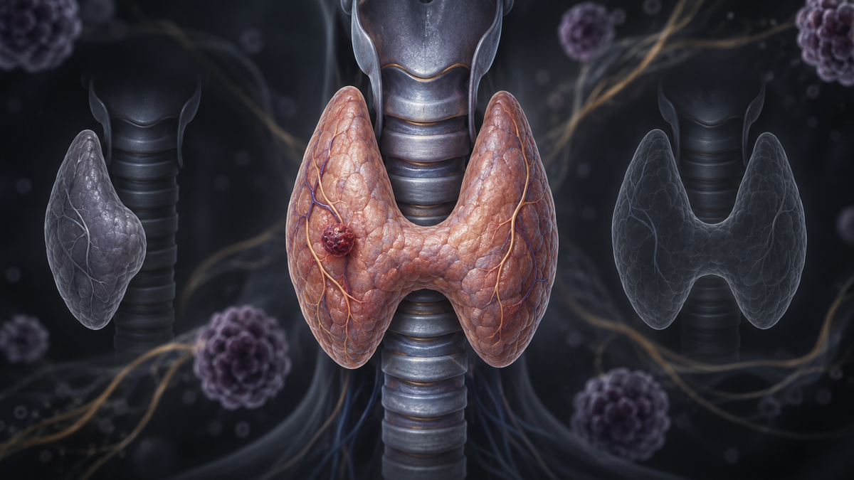 Original medical illustration for: Papillary Thyroid Microcarcinoma: Does Your Hospital Influence Your Treatment?