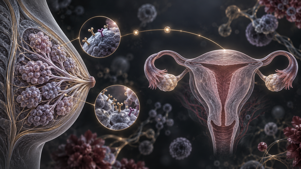 Original medical illustration for: Pregnancy After Breast Cancer: New Evidence Shows It's Safe for Women with Hormone Receptor-Positive Disease