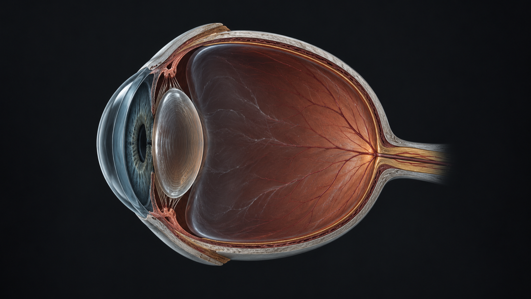 Original medical illustration for: Preventing Nearsightedness in Children: What Science Says About Slowing Myopia Progression