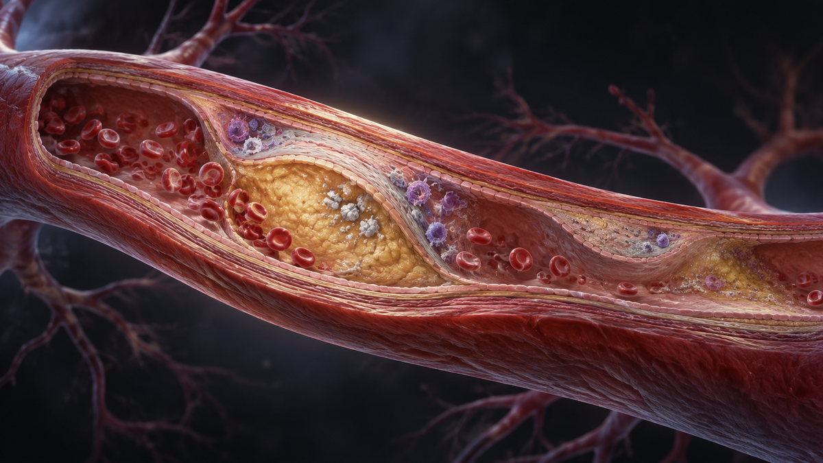 Original medical illustration for: Residual Risks and Evolving Atherosclerotic Plaques: What Patients Need to Know