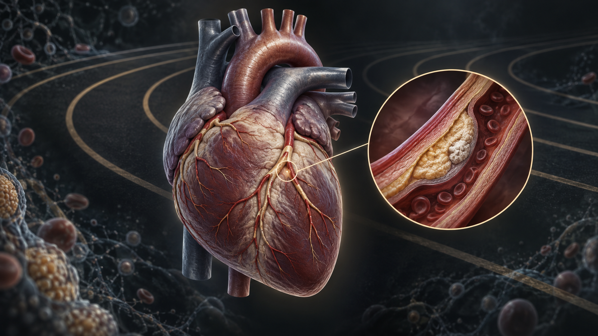Original medical illustration for: Running Doesn't Mean You Can Eat Anything: What Marathoners Need to Know About Heart Health
