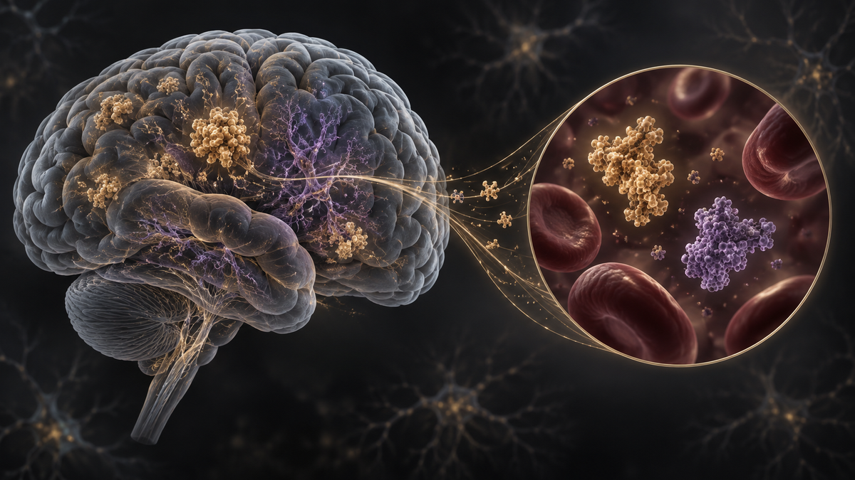 Original medical illustration for: Simplified Blood Tests Accurately Confirm Alzheimer's Brain Changes Before Starting New Treatments