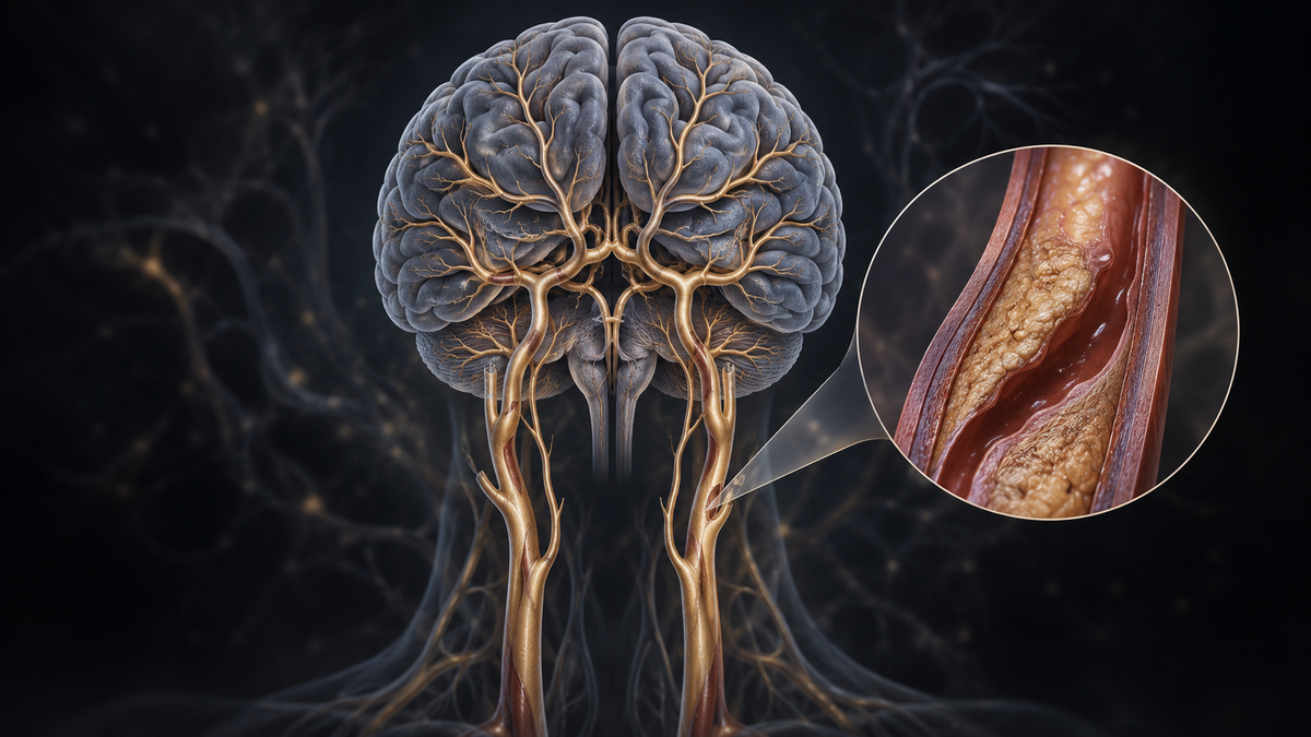 Original medical illustration for: Stroke Prevention: A Lifetime of Lessons — What 44 Years of Research Teaches Us About Protecting Your Brain