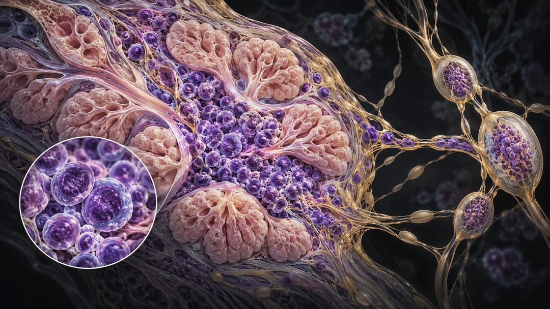 Original medical illustration for: T-Cell Lymphoblastic Lymphoma of the Breast: What a Rare Cancer Study Found