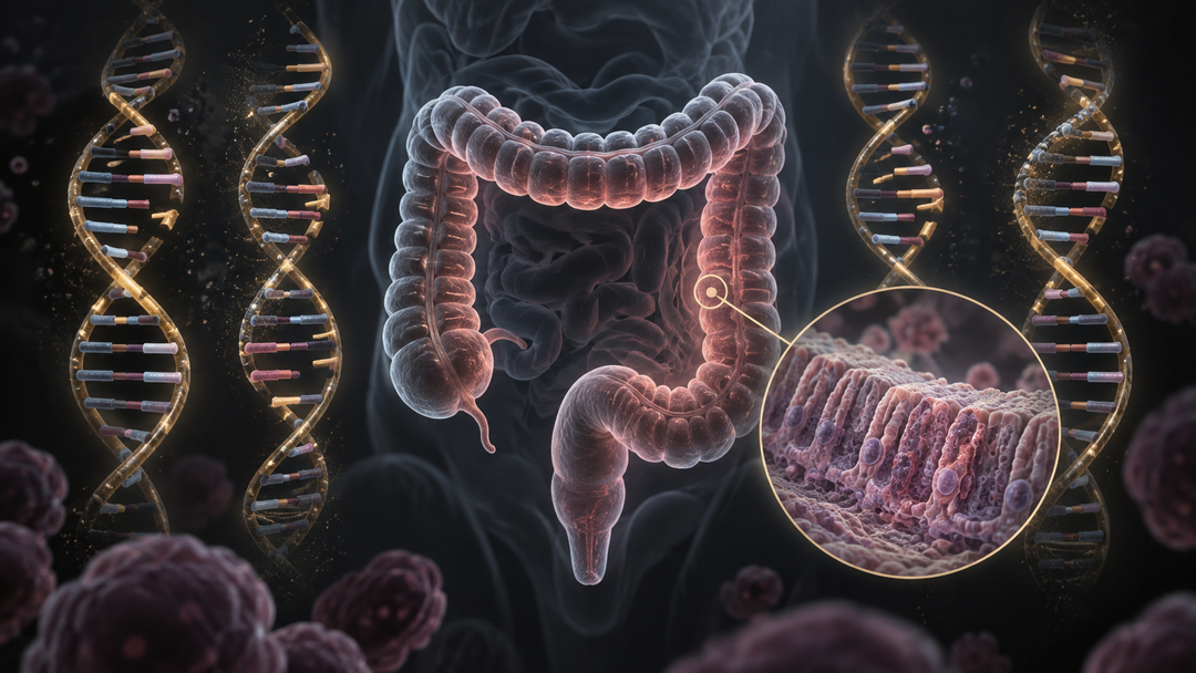 Original medical illustration for: The Four Lynch Syndromes: A Patient's Guide to Inherited MSI Cancer