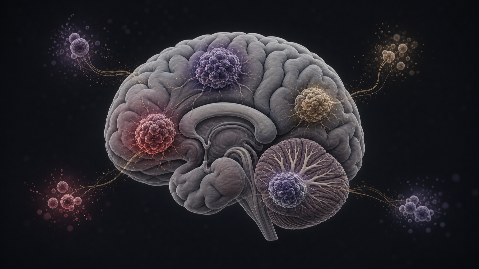 Original medical illustration for: Understanding Childhood Brain Tumors: New Classifications and Treatments