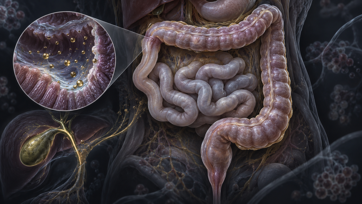 Original medical illustration for: Understanding Chronic Loose Stools After Right-Sided Colon Cancer Surgery: What a New Danish Study Reveals