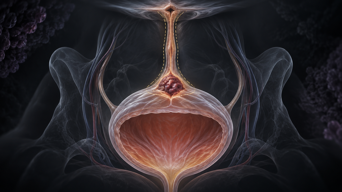 Original medical illustration for: Understanding Urachal Carcinoma: What 1,901 Patient Cases Tell Us About Diagnosis, Treatment, and Survival