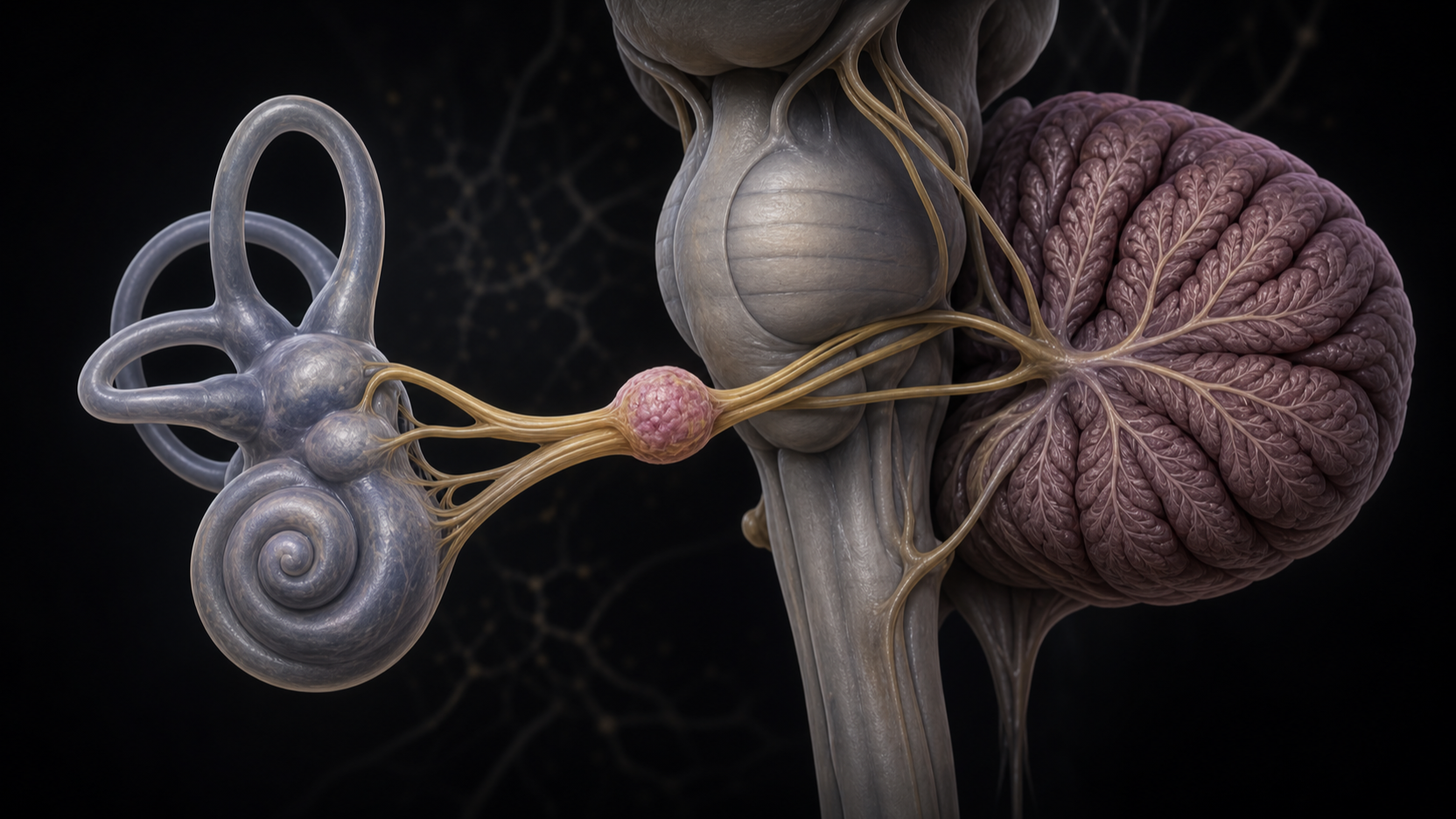 Original medical illustration for: Understanding Vestibular Schwannomas: A Comprehensive Patient Guide