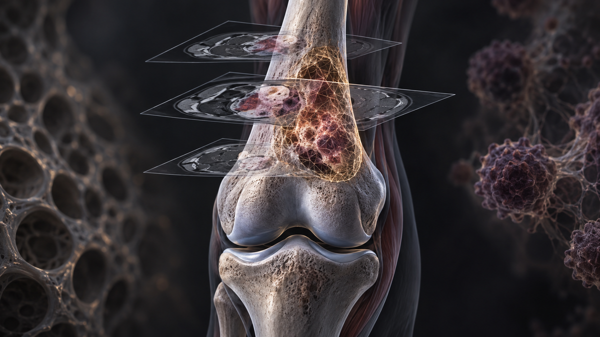Original medical illustration for: Using Smart Imaging Analysis to Predict Chemotherapy Response in Bone Cancer: A Patient's Guide to Radiomics for Osteosarcoma