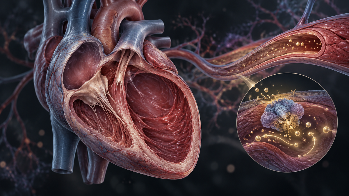 Original medical illustration for: Vericiguat for Heart Failure with Reduced Ejection Fraction: Combined Results from Two Major Trials