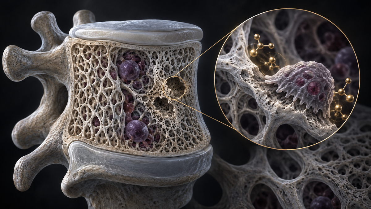 Original medical illustration for: Zoledronic Acid and Bone Health in Multiple Myeloma: Who Benefits From Continuing Treatment Beyond Two Years?