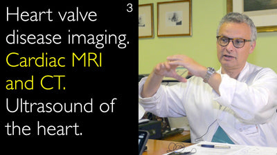 심장 판막 질환 영상. 심장 MRI 및 CT 촬영. 심장 초음파 검사.