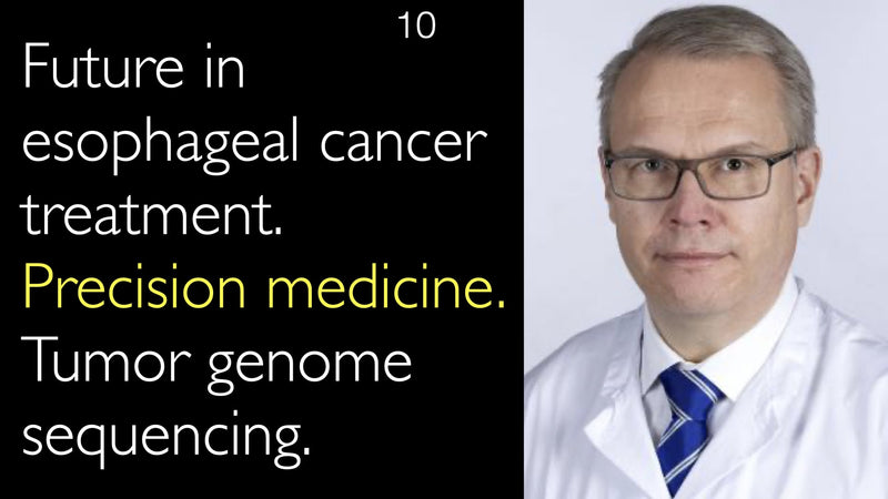Future in esophageal cancer treatment. Precision medicine. Tumor genome sequencing. 10